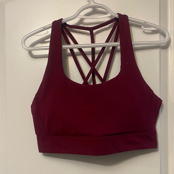 Zyia Burgundy Sports Bra - Picture 1 of 3